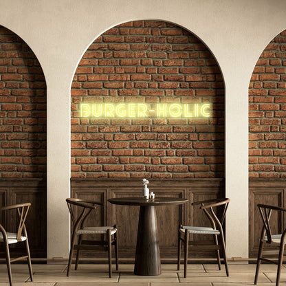 Burger Holic Mouthwatering Neon For Burger Enthusiasts | Shineneon