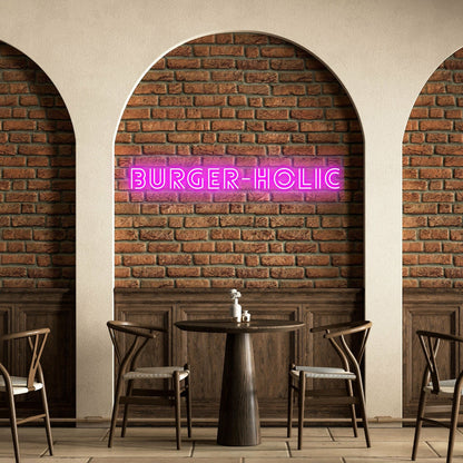 Burger Holic Mouthwatering Neon For Burger Enthusiasts | Shineneon