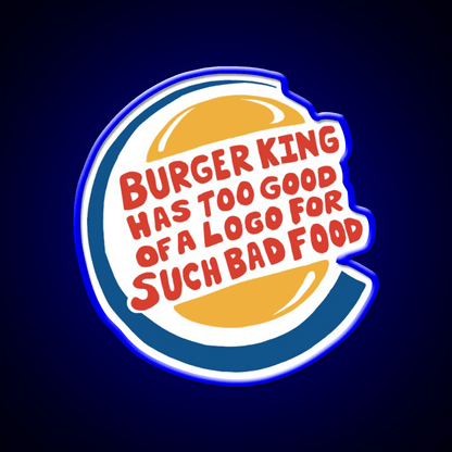 Burger King Fast Food Led Neon Sign For Burger Place Rgb Color - Shineneon