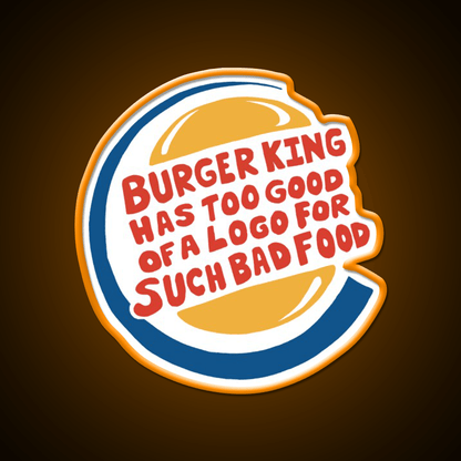 Burger King Fast Food Led Neon Sign For Burger Place Rgb Color - Shineneon