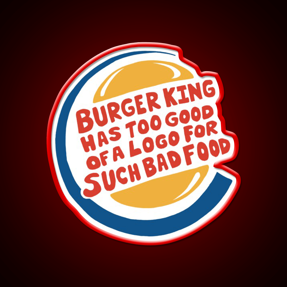 Burger King Fast Food Led Neon Sign For Burger Place Rgb Color - Shineneon