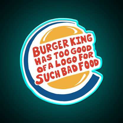 Burger King Fast Food Led Neon Sign For Burger Place Rgb Color - Shineneon