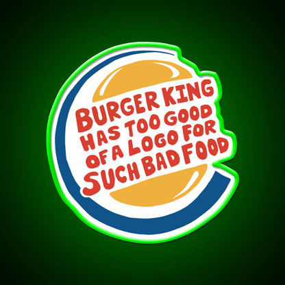 Burger King Fast Food Led Neon Sign For Burger Place Rgb Color - Shineneon