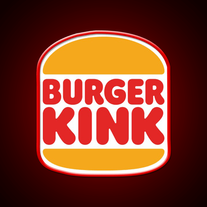 Burger Kink Meme Fast Food Led Neon Sign For Burger Place Rgb Color - Shineneon