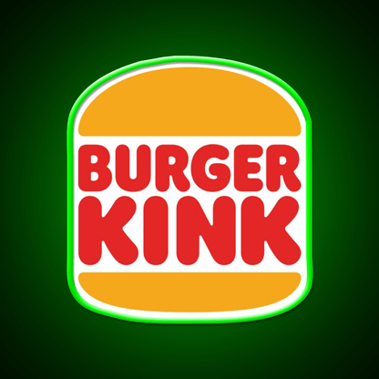 Burger Kink Meme Fast Food Led Neon Sign For Burger Place Rgb Color - Shineneon