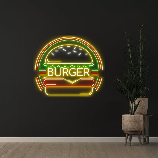 Burger Led Light Fast Food Led Signs