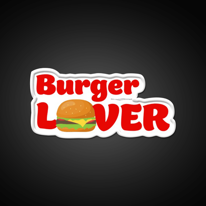 Burger Lover Fast Food Led Neon Sign For Burger Place Rgb Color - Shineneon