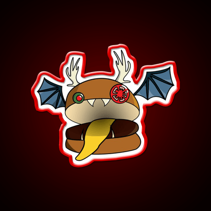 Burger Mimic Fast Food Led Neon Sign For Burger Place Rgb Color - Shineneon