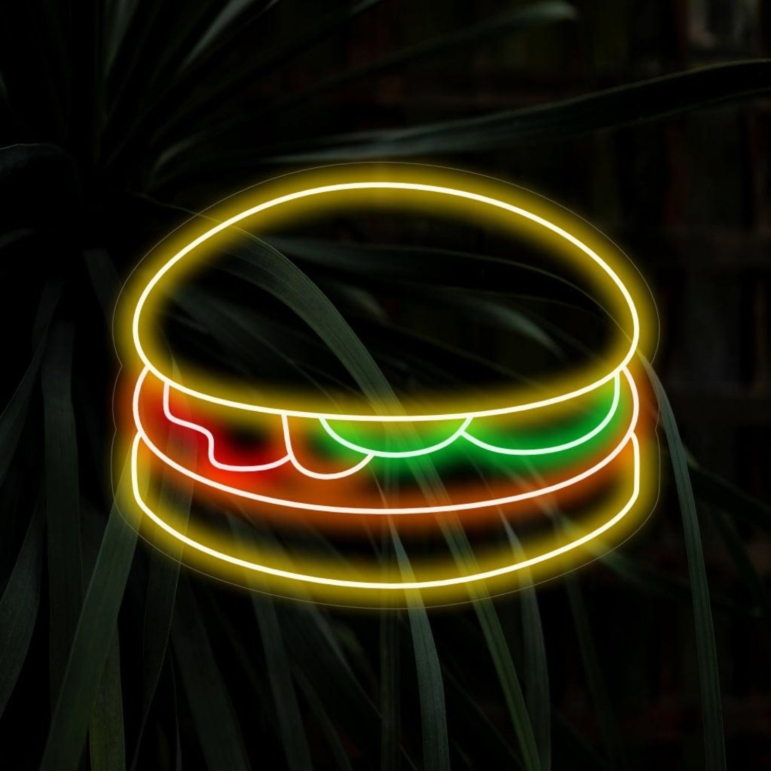 Burger Multi-Color Led Neon Sign For Restaurant Decor | Shineneon