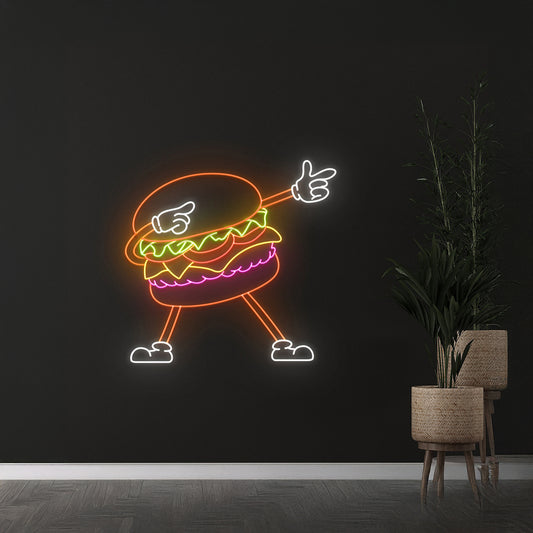 Burger Neon Light Fast Food Led Signs