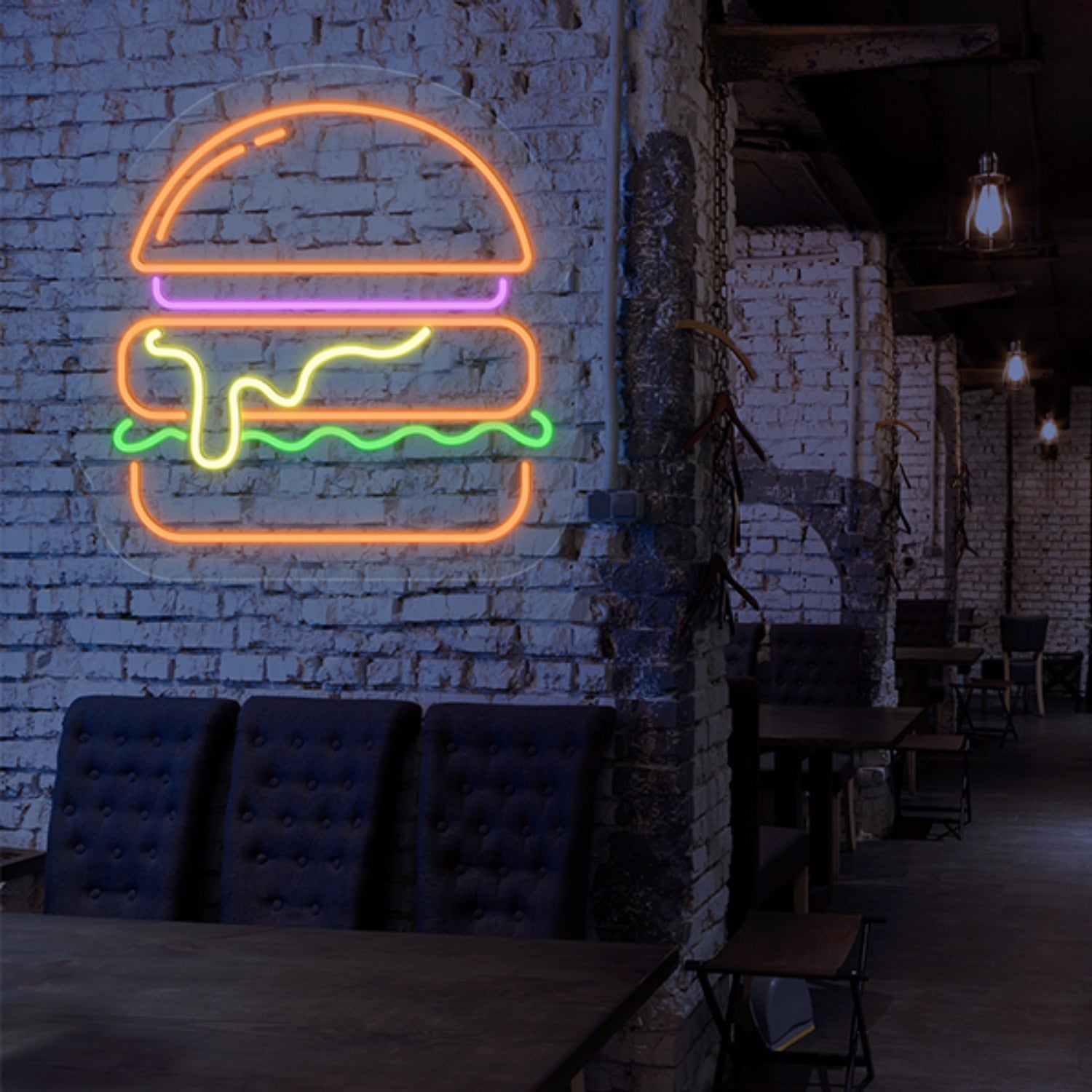 Burger Neon Sign Wall Art Decor | Shineneon