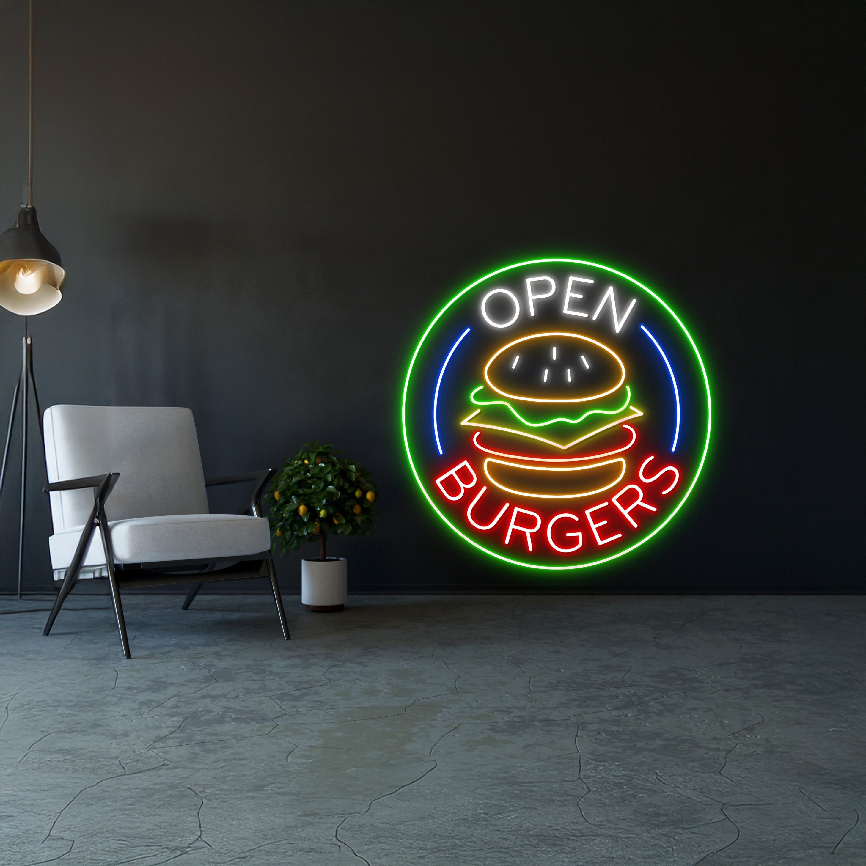 Burger Shop Led Sign | Shineneon
