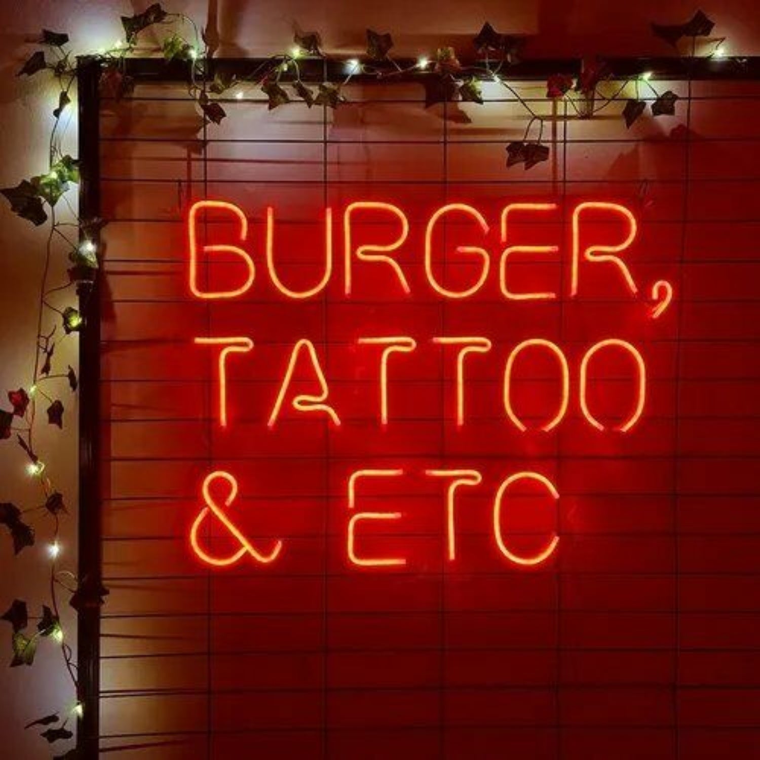 Burger Tattoo And Etc Neon Sign | Shineneon