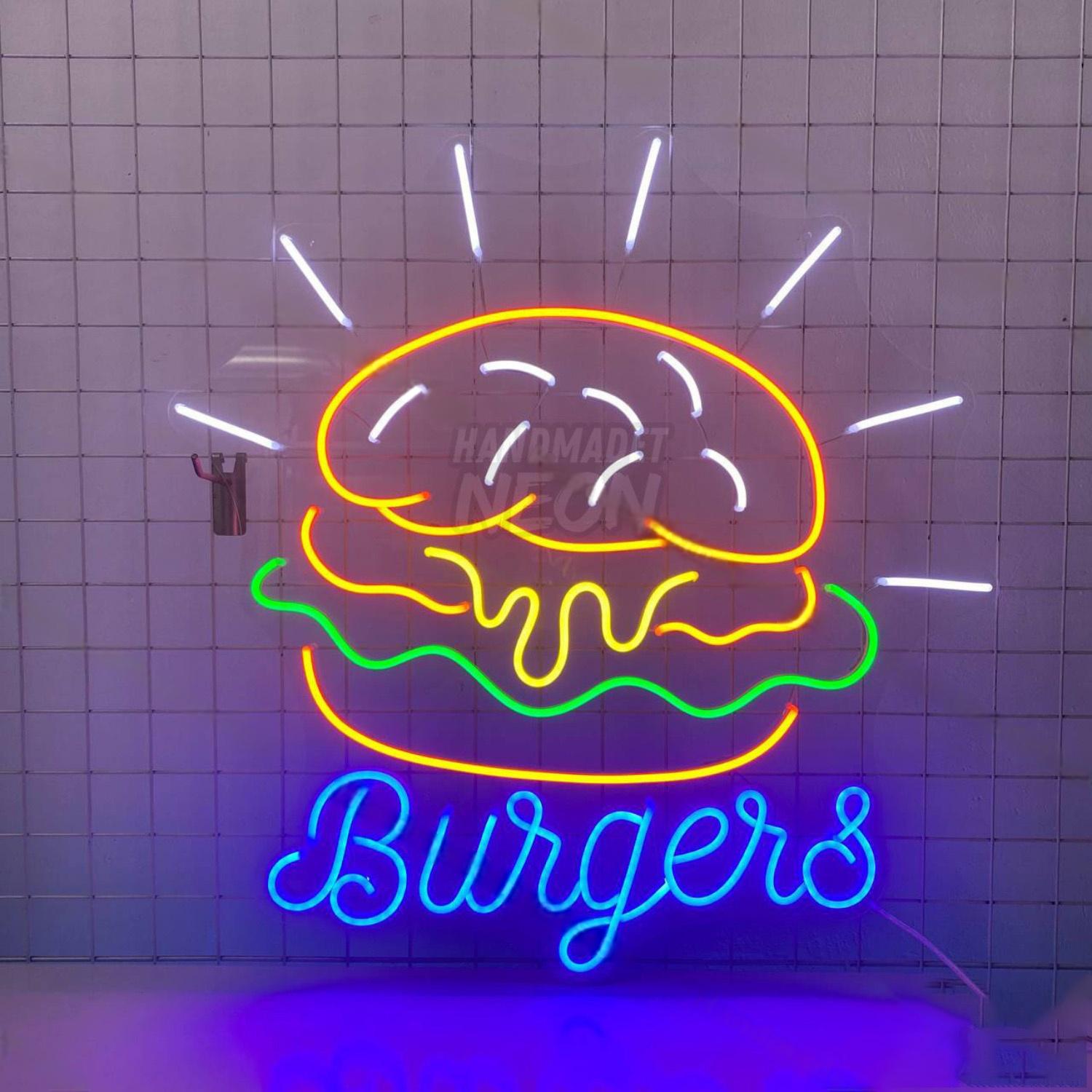 Burger Welcome Neon Wall Sign | Shineneon