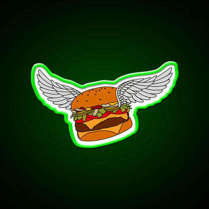 Burgerfly Fast Food Led Neon Sign For Burger Place Rgb Color - Shineneon