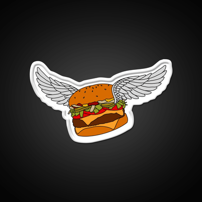 Burgerfly Fast Food Led Neon Sign For Burger Place Rgb Color - Shineneon