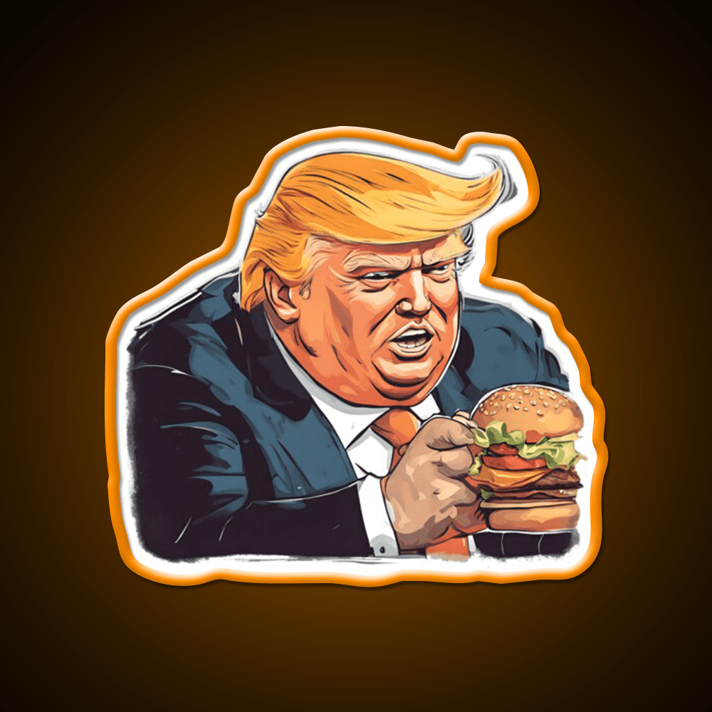 Burgerman Fast Food Led Neon Sign For Burger Place Rgb Color - Shineneon