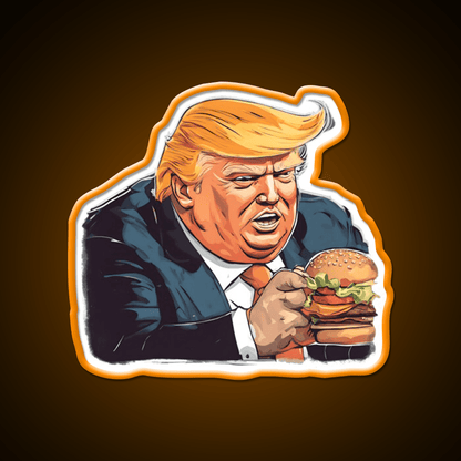 Burgerman Fast Food Led Neon Sign For Burger Place Rgb Color - Shineneon
