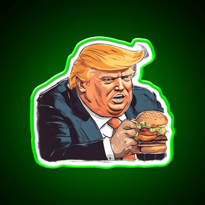 Burgerman Fast Food Led Neon Sign For Burger Place Rgb Color - Shineneon