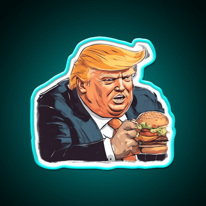 Burgerman Fast Food Led Neon Sign For Burger Place Rgb Color - Shineneon