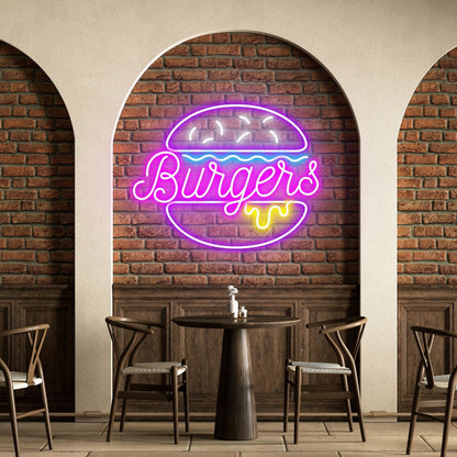 Burgers Irresistible Neon For Fast Food Outlets | Shineneon