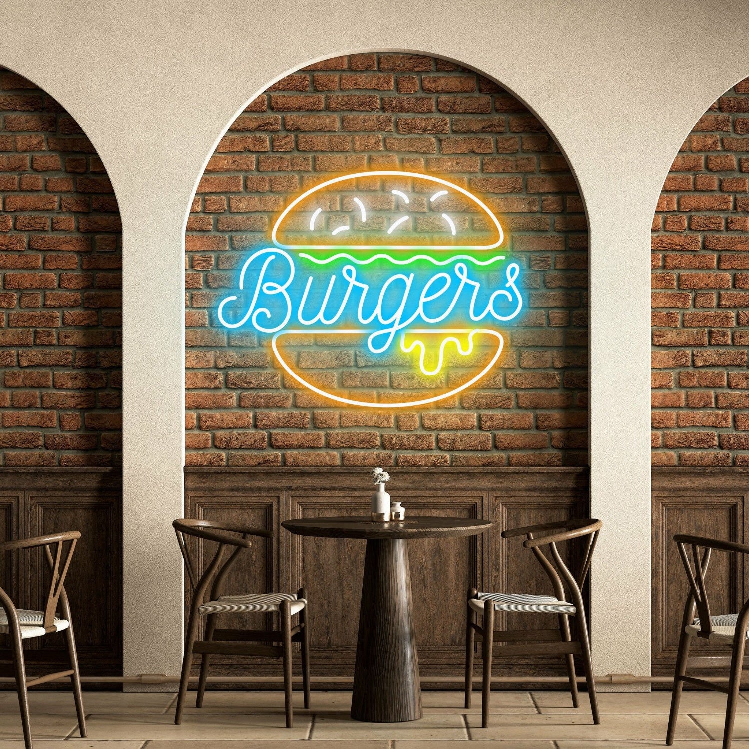 Burgers Irresistible Neon For Fast Food Outlets | Shineneon
