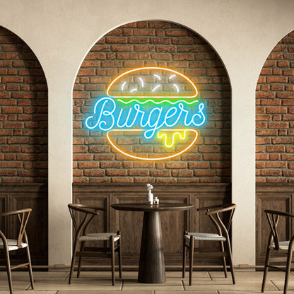 Burgers Irresistible Neon For Fast Food Outlets | Shineneon