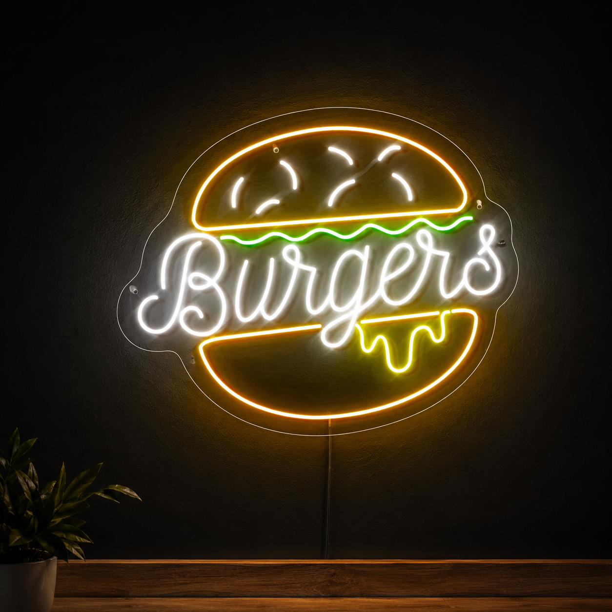 Burgers LED Neon Sign - 01 Original Product Image