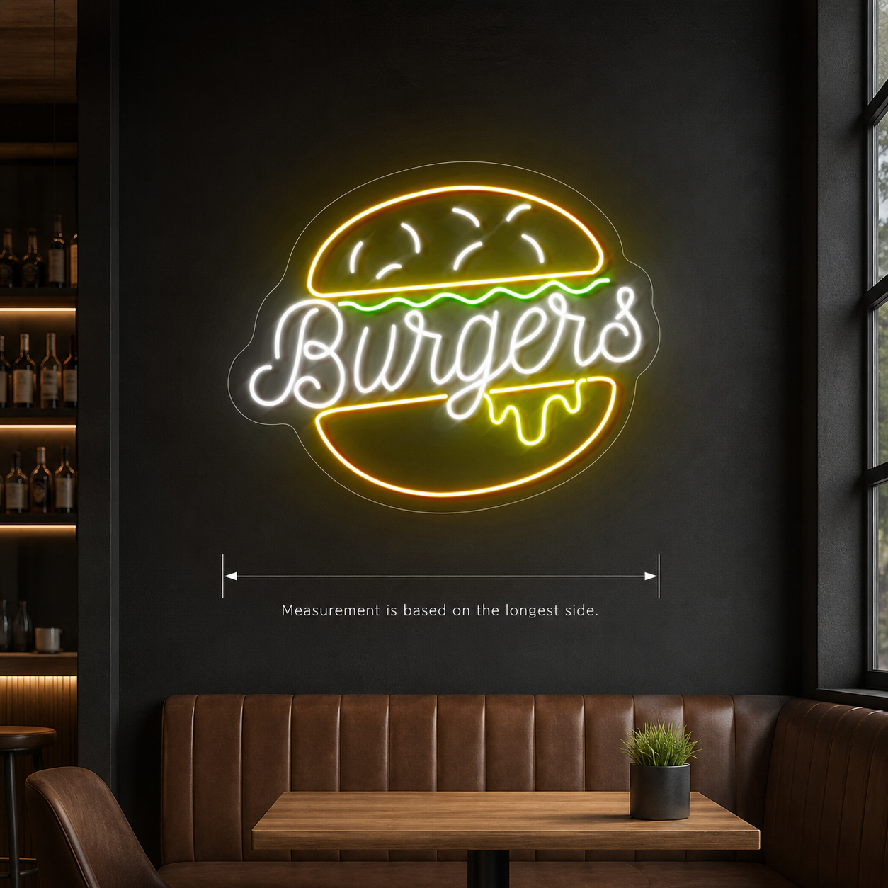 Burgers LED Neon Sign - 04 Size Image