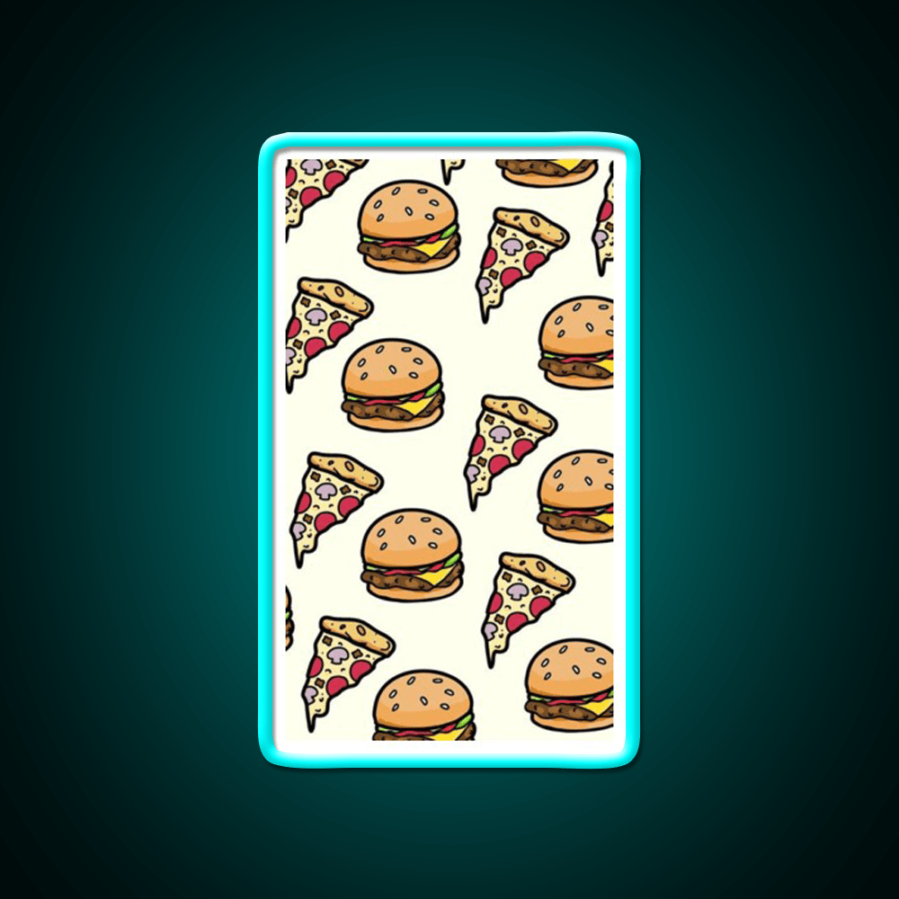Burgers Lover Fast Food Led Neon Sign For Burger Place Wall Art Rgb Color - Shineneon