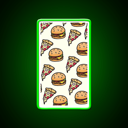 Burgers Lover Fast Food Led Neon Sign For Burger Place Wall Art Rgb Color - Shineneon