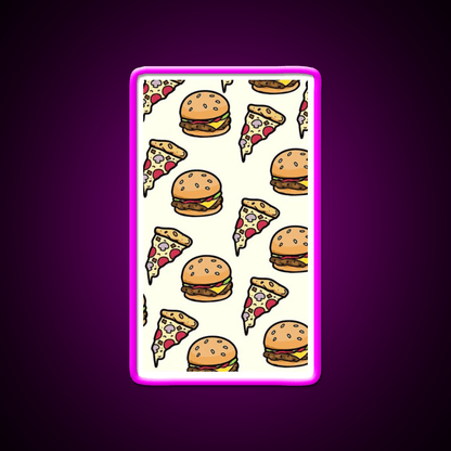 Burgers Lover Fast Food Led Neon Sign For Burger Place Wall Art Rgb Color - Shineneon