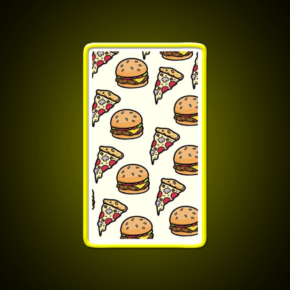 Burgers Lover Fast Food Led Neon Sign For Burger Place Wall Art Rgb Color - Shineneon