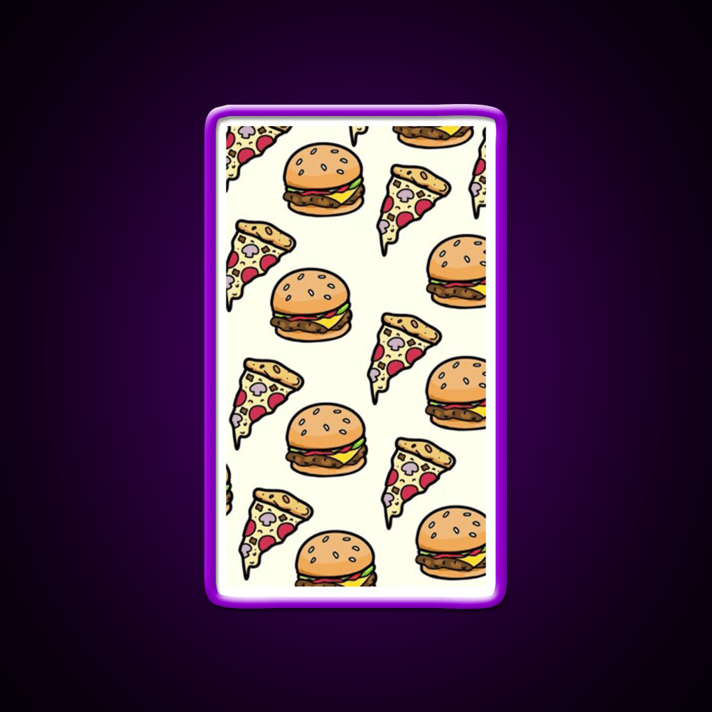 Burgers Lover Fast Food Led Neon Sign For Burger Place Wall Art Rgb Color - Shineneon