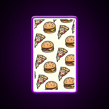 Burgers Lover Fast Food Led Neon Sign For Burger Place Wall Art Rgb Color - Shineneon