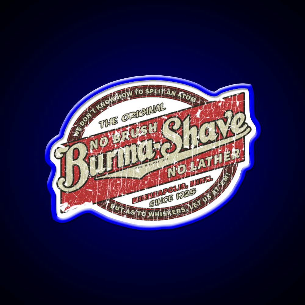 Burma Shave 1925 Barber Shop Haircut Led Neon Sign - LED neon sign view 5