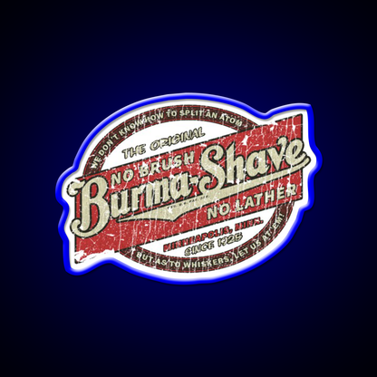 Burma Shave 1925 Barber Shop Haircut Led Neon Sign - LED neon sign view 5