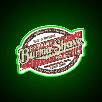 Burma Shave 1925 Barber Shop Haircut Led Neon Sign - LED neon sign view 8
