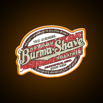 Burma Shave 1925 Barber Shop Haircut Led Neon Sign - LED neon sign view 6