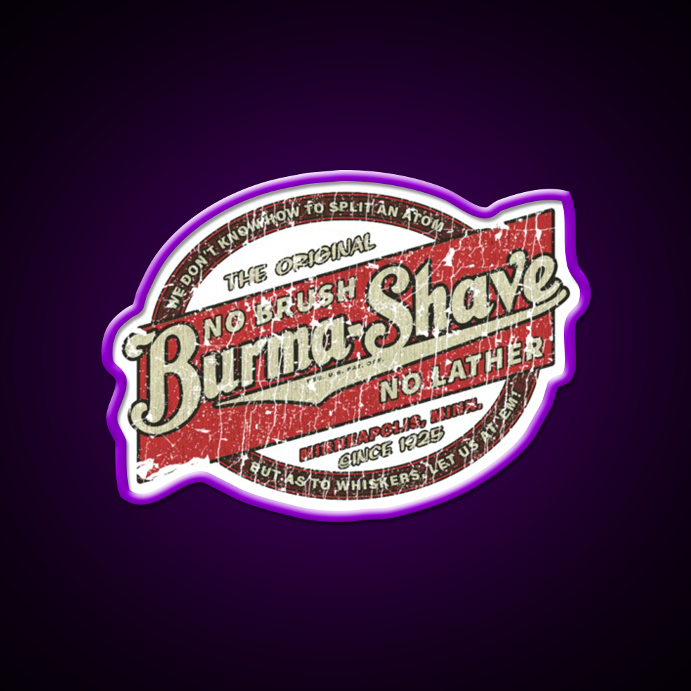 Burma Shave 1925 Barber Shop Haircut Led Neon Sign - LED neon sign view 9