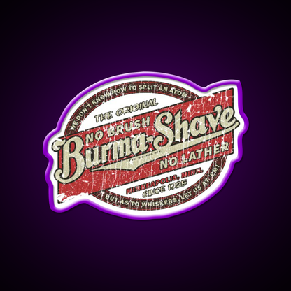 Burma Shave 1925 Barber Shop Haircut Led Neon Sign - LED neon sign view 9