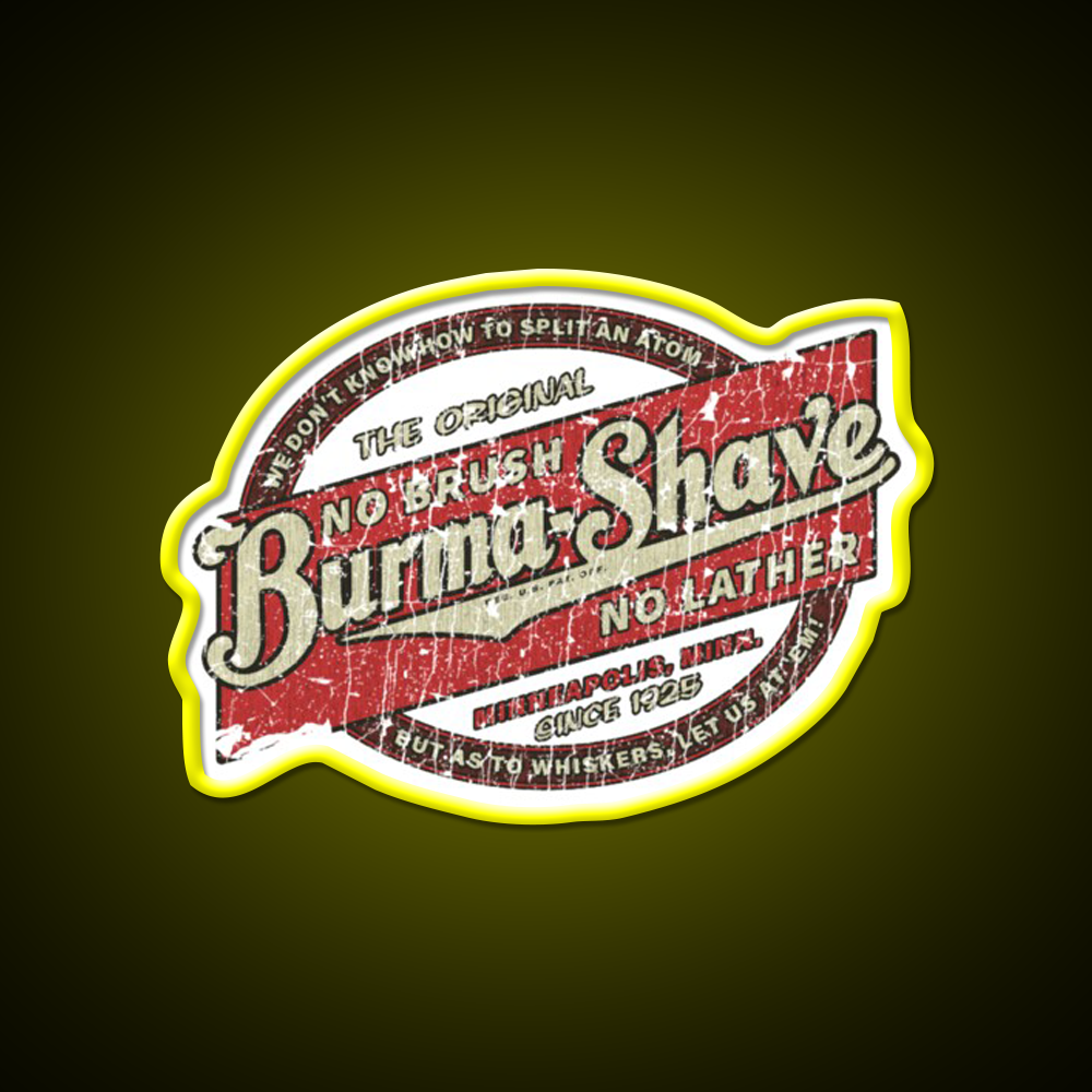 Burma Shave 1925 Barber Shop Haircut Led Neon Sign - LED neon sign view 7