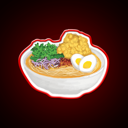 Burmese Food Mohinga Snack Food Led Neon Sign Rgb Color - Shineneon