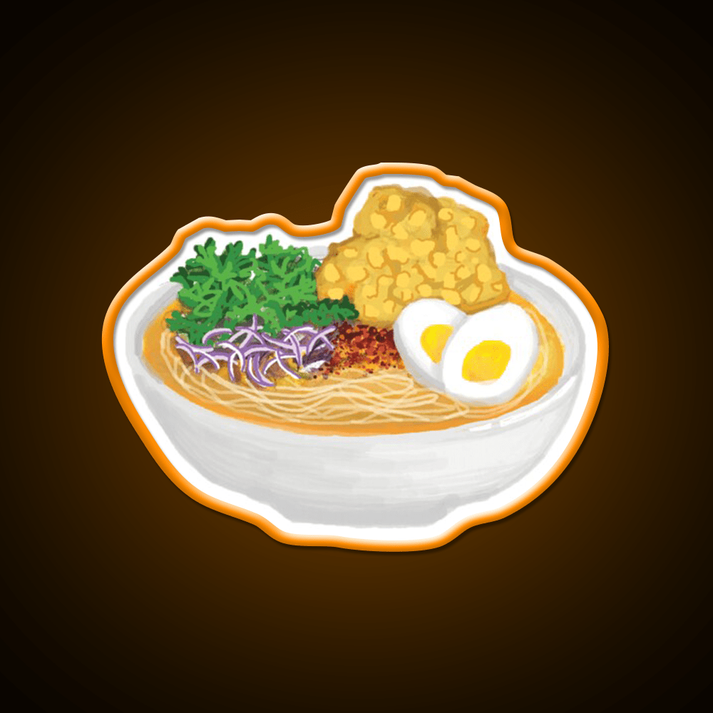 Burmese Food Mohinga Snack Food Led Neon Sign Rgb Color - Shineneon