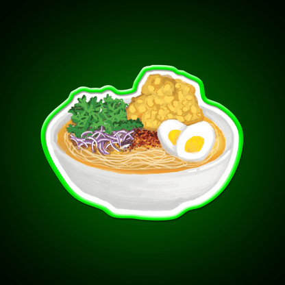 Burmese Food Mohinga Snack Food Led Neon Sign Rgb Color - Shineneon