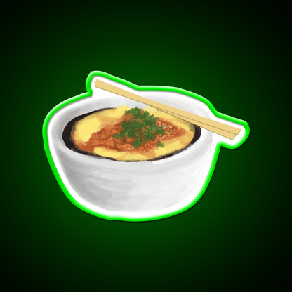 Burmese Food Tofu Nway Snack Food Led Neon Sign Rgb Color - Shineneon