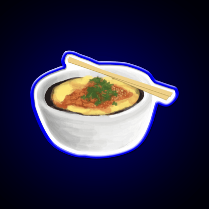 Burmese Food Tofu Nway Snack Food Led Neon Sign Rgb Color - Shineneon