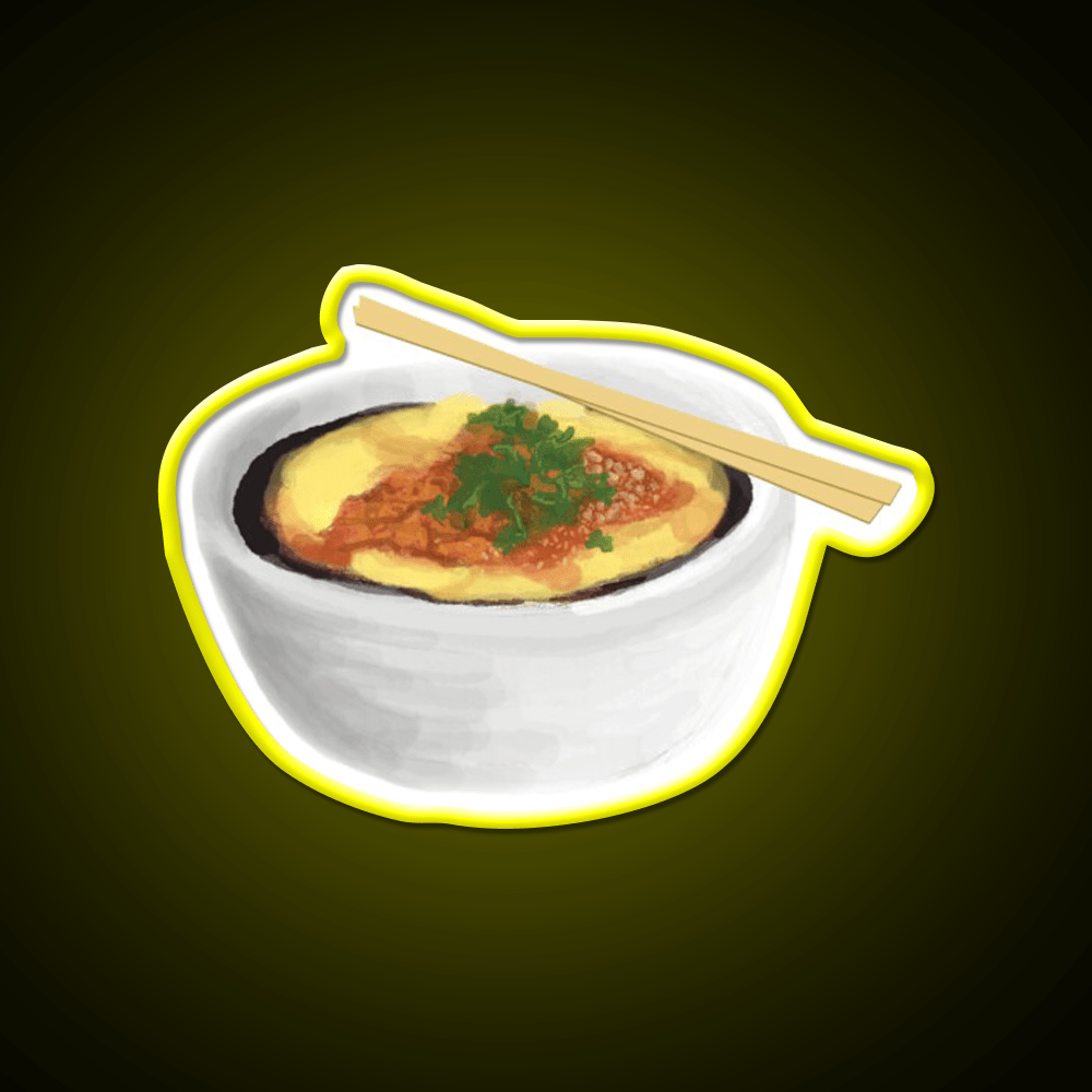 Burmese Food Tofu Nway Snack Food Led Neon Sign Rgb Color - Shineneon
