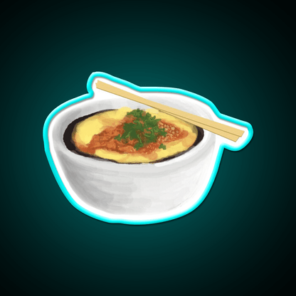 Burmese Food Tofu Nway Snack Food Led Neon Sign Rgb Color - Shineneon