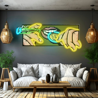 Burn Money With Bitcoin Led Neon Sign Light Custom Led Signs - Shineneon